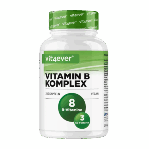 Vitamin B Komplex alle 8 B-Vitamine + 3 Co-Faktoren