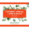 Vitamin C 1000 mg 90 Kapseln aus Hagebutten Extrakt + Zink vegan – Bild 4