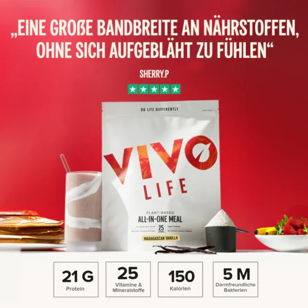 Vivo Life Pflanzliche Proteinmischung~All-in-One Meal ~ – Bild 4