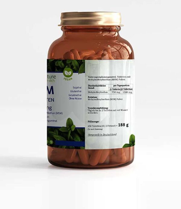 MSM Tabletten 1500 mg vegan – Bild 5
