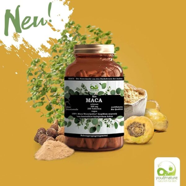 Bio Maca schwarz 500 mg – Bild 2