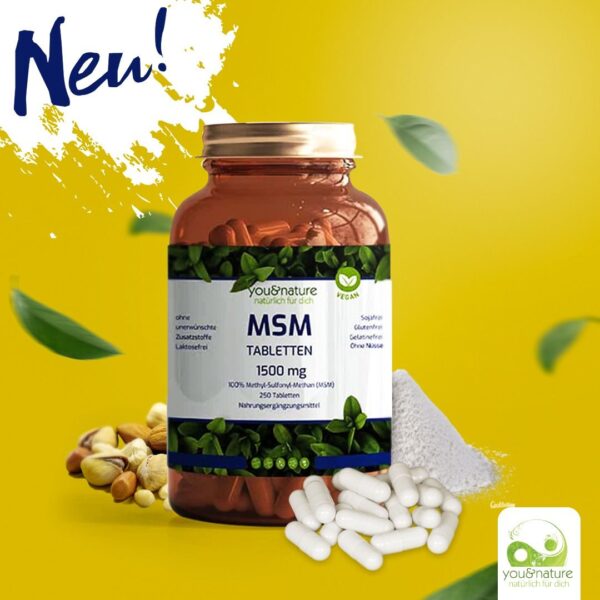 MSM Tabletten 1500 mg vegan – Bild 2
