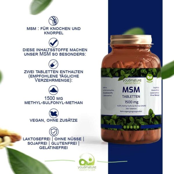 MSM Tabletten 1500 mg vegan – Bild 9