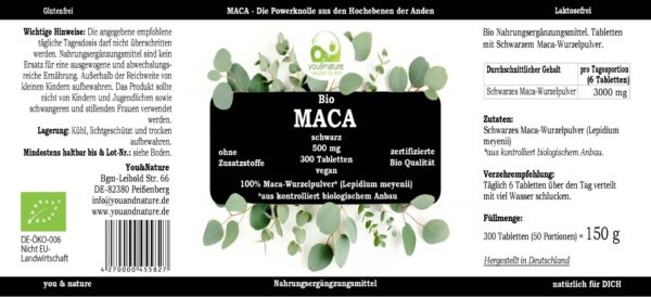 Bio Maca schwarz 500 mg – Bild 12