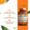Vitamin C 1000 mg 90 Kapseln aus Hagebutten Extrakt + Zink vegan – Bild 2